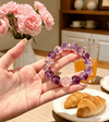 Nine Purple Fire Amethyst Bracelet — Feng Shui Lucky Crystal for Wealth & Positive Energy Buddha Tibet