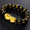 Pixu Bracelet - Color Changing Pixiu & Obsidian