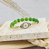 Evil Eye Bracelet - Natural Peridot