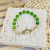 Evil Eye Bracelet - Natural Peridot