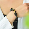 Obsidian Bracelet - Gold Obsidian Double PiuXiu