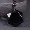 Obsidian Necklace - Merkaba Pendant Talisman
