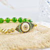 Evil Eye Bracelet - Natural Peridot