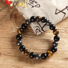 Triple Protection Bracelet - Obsidian, Tiger's Eye, Hematite