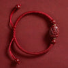 Chinese Zodiac Guardian Deity Bracelet — 2026 Horse Year Red String