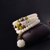 108 Mala Beads - White Lotus Bodhi Bracelet & Necklace - Buddha Tibet xd00078