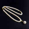 108 Mala Beads - White Lotus Bodhi Bracelet & Necklace - Buddha Tibet xd00078