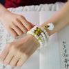 108 Mala Beads - White Lotus Bodhi Bracelet & Necklace - Buddha Tibet xd00078