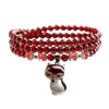 Garnet Layered Bracelet — Numbered Accent Styles