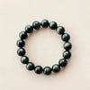 Natural Rainbow Obsidian Bracelet — Volcanic Stone That Shows Its Colors in the Light