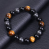 Triple Protection Bracelet - Obsidian, Tiger's Eye, Hematite