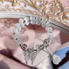Cat's Eye Crystal Charm Bracelet — Butterfly & Star Motifs, Natural Stone Beads Buddha Tibet