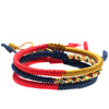 Tibetan Bracelet Set - Vajra Knot Trio for Protection & Blessings