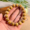 Liudao Wood Mala Bracelet — Six-Path Buddhist Prayer Beads in Natural Aged Hardwood Buddha Tibet