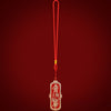 Brass Cinnabar Zhong Kui Charm Keychain — Taoist Protective Amulet For Keys, Bag & Home