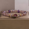 Amethyst Gourd Bracelet with Micro-Inlaid Charm — Crystal Bead Stack for Prosperity & Protection Buddha Tibet