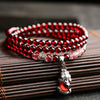 Garnet Layered Bracelet — Numbered Accent Styles