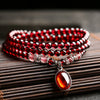 Garnet Layered Bracelet — Numbered Accent Styles
