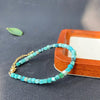 Turquoise Cube Bracelet - Small Blocks, Bright Blue