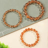 Natural Citrine Bead Bracelet 4mm–12mm — Yellow Crystal Strand In Six Sizes