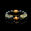 Obsidian Bracelet - Gold Obsidian Double PiuXiu