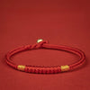 Vajra Knot Red String Bracelet — Handwoven with Silver Clasp, Multiple Sizes - Silver - Plated Alloy Clasp15CMBuddha Tibet