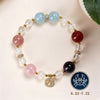 Zodiac Multi-Stone Crystal Bracelet — Natural Gemstone Bead Bracelet by Birth Sign