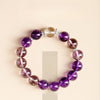 Uruguayan Amethyst Bracelet — Deep Violet Natural Stone Bead Buddha Tibet