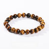 Natural Tiger Eye Bead Bracelet — 5 Grades From 1A to 5A, Plus Diamond-Cut Faceted