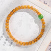 Buddha Tibet Walnut Core-Wall Bracelet - Amber, Magnesite & Agate