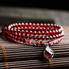 Garnet Layered Bracelet — Numbered Accent Styles