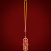 Brass Cinnabar Zhong Kui Charm Keychain — Taoist Protective Amulet For Keys, Bag & Home