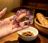 Nine Purple Fire Amethyst Bracelet — Feng Shui Lucky Crystal for Wealth & Positive Energy Buddha Tibet