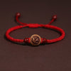 Peachwood Chinese Zodiac Bracelet — Red String Good Luck Charm for Your Sign - RoosterBuddha Tibet