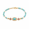 Turquoise & Pearl Color Stack Bracelet — Dopamine Beads for Your Wrist Buddha Tibet