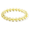 Natural Lemon Citrine Bracelet — Clear Crystal Strand For Prosperity, Three Clarity Grades Buddha Tibet