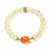 Yellow Citrine Pixiu Bracelet Collection — Natural Asai Crystal Charms For Wealth & Protection
