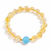 Yellow Citrine Pixiu Bracelet Collection — Natural Asai Crystal Charms For Wealth & Protection