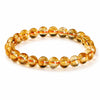 Natural Citrine Bracelet Collection — Yellow Crystal Bead Strand, Nine Grades & Sizes For Prosperity