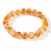 Natural Citrine Bracelet Collection — Yellow Crystal Bead Strand, Nine Grades & Sizes For Prosperity