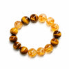 Citrine Bead Bracelet Collection — Original Designs With Tiger Eye, Pixiu & Strawberry Quartz