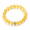 Citrine Bracelet With 5 Stone Pairings — Green Phantom, Agate, Sandalwood, Amber & Tiger Eye