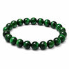 Green Tiger Eye Single-Strand Bracelet — Natural Collector-Grade Beads, 5 Sizes