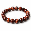 Red Tiger Eye Single-Strand Bracelet — Natural Collector-Grade Beads, 5 Sizes