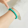 Turquoise Round Bead Bracelet - Clean Color, Easy Stack
