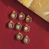 1cm Micro Tsa-Tsa Thangka Pendant — Hand-Painted Deity in Square Leather Casing Buddha Tibet