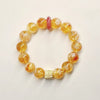 Citrine Bead Bracelet Collection — Original Designs With Tiger Eye, Pixiu & Strawberry Quartz