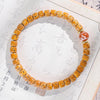 Buddha Tibet Walnut Core-Wall Bracelet - Amber, Magnesite & Agate