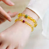 Putuo Mountain Citrine Luck Bracelet — Natural Crystal With Jade & Cinnabar Bead Options