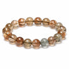 5A Black Gold Super Seven Crystal Bracelet — Natural Titanium Included Quartz Beads 8mm Buddha Tibet